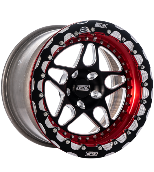 Belak 13x11 / 5in BS / 5x100 BP / High Pad / Series 3 Wheel - Double Beadlock Billet