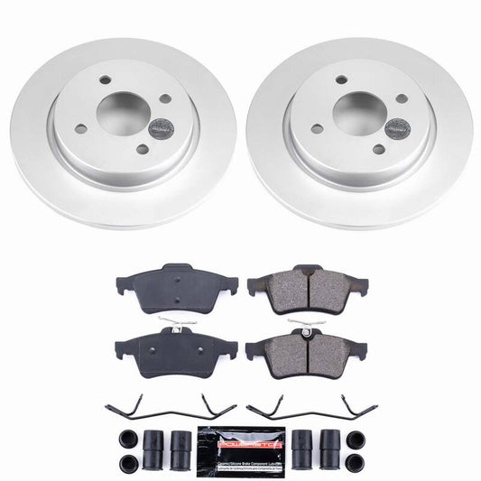 Power Stop 18-22 Ford EcoSport Rear Z23 Coated Brake Kit
