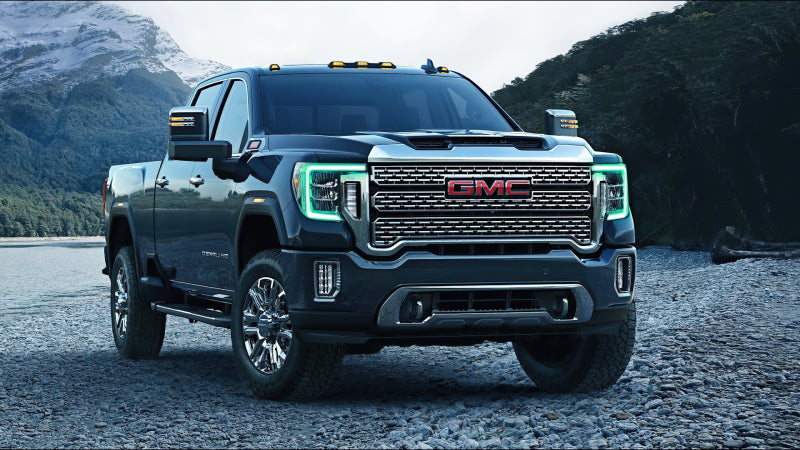 Oracle 20-21 GMC Sierra 2500/3500 HD RGB+W Headlight DRL Kit - ColorSHIFT w/o Controller