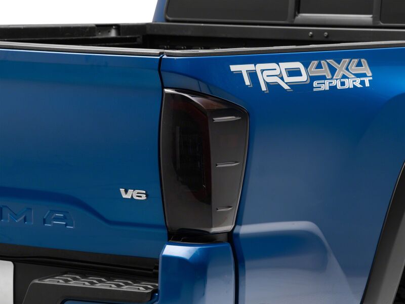 Raxiom 16-23 Toyota Tacoma Axial Series LED Tail Lights- Black Housing- Smoked Lens