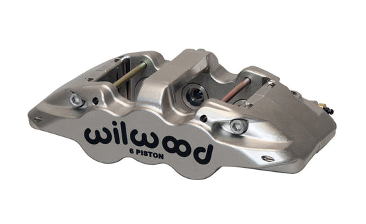 Wilwood Caliper-Aero6-ST-R/H-Nickel (.80 Thk Pad) 1.62/1.12/1.12in Pistons 1.25in Disc